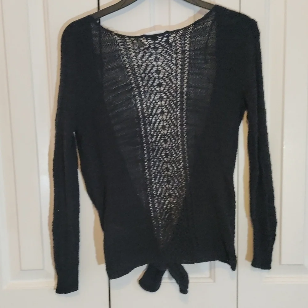 Justice dark blue cardigan sweater girls size 10